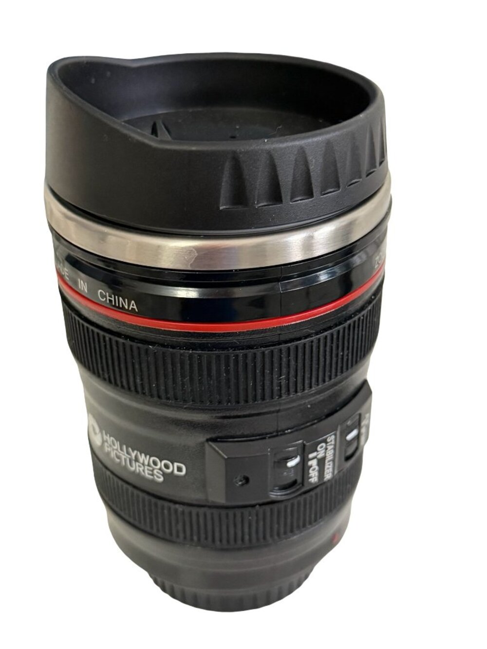 Hollywood Pictures Camera Lens Travel Mug 24-105mm Photography Novelty Cup
